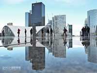 地面积水如何拍出多重花样？